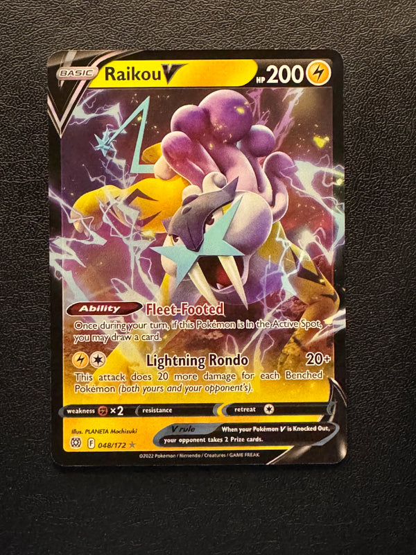 048 Raikou V Brilliant Stars Holo Rare V Near Mint