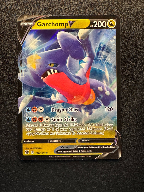 117 Garchomp V Astral Radiance Holo Rare V NM
