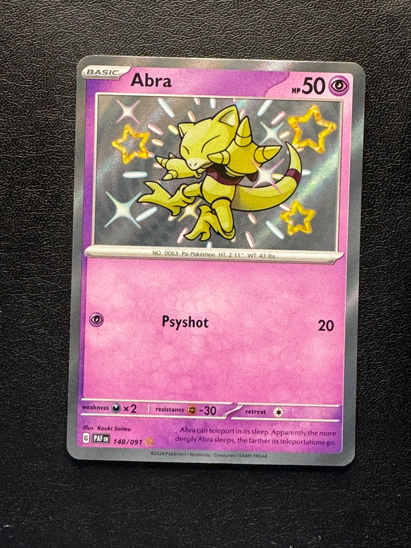 148 Abra Paldean Fates Shiny Rare Near Mint