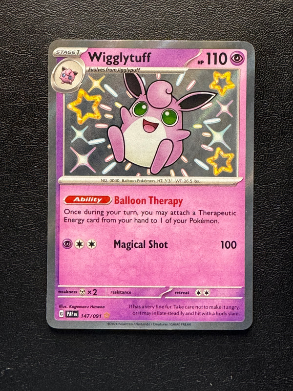147 Wigglytuff Paldean Fates Shiny Rare Near Mint