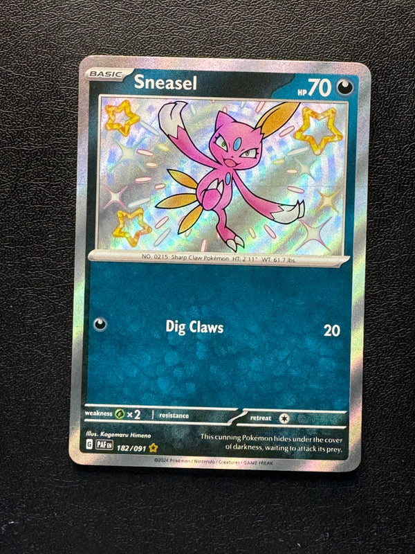 182 Sneasel Paldean Fates Shiny Rare Near Mint