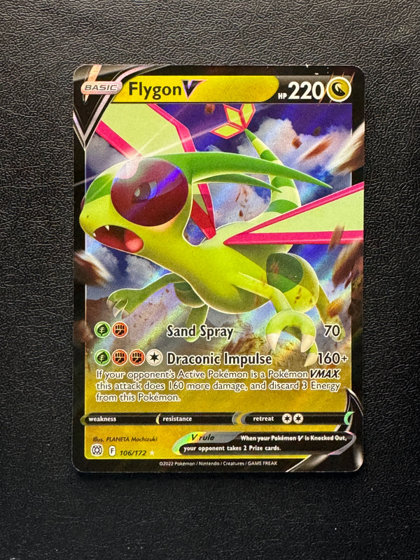 106 Flygon V Brilliant Stars Holo Rare V Near Mint