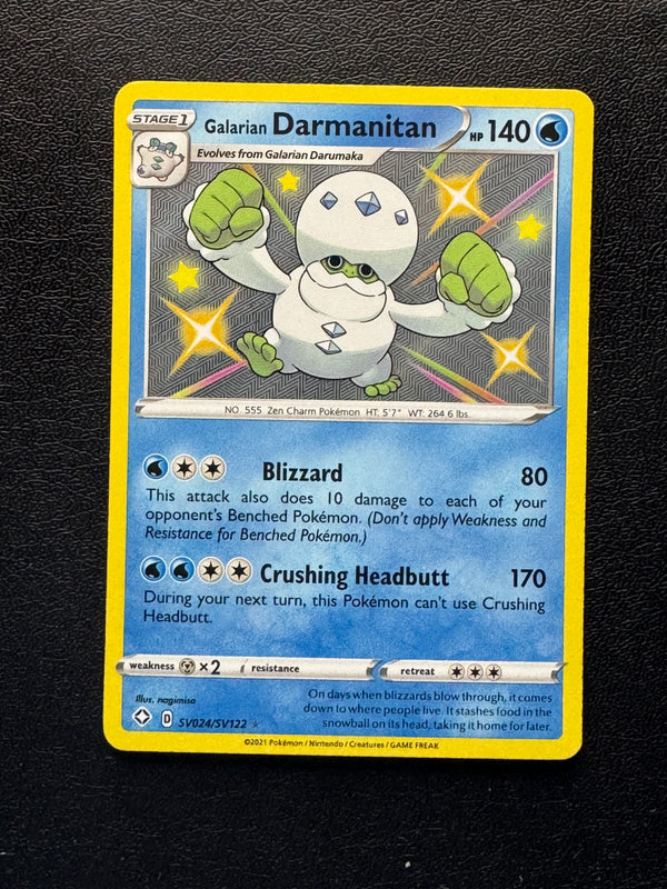 SV024 Galarian Darmanitan Shining Fates Rare Shiny Near Mint