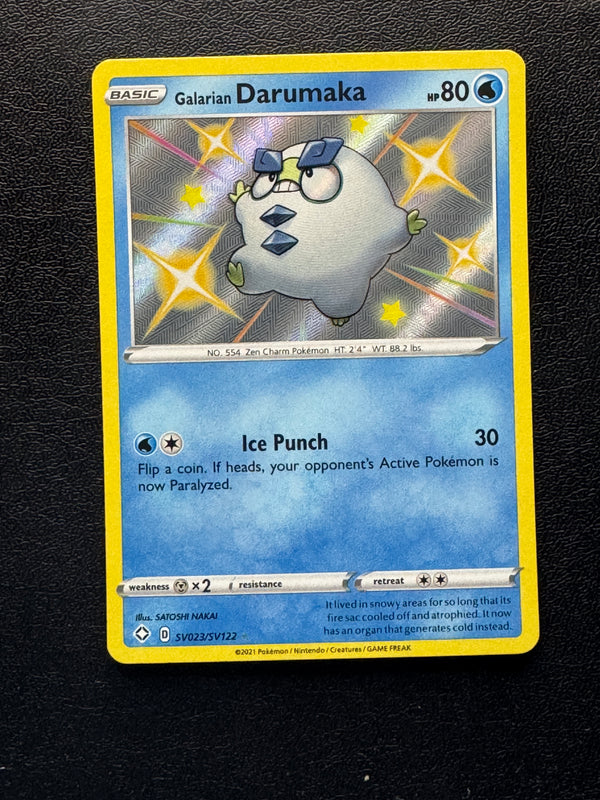 SV023 Galarian Darumaka Shining Fates Rare Shiny Near Mint