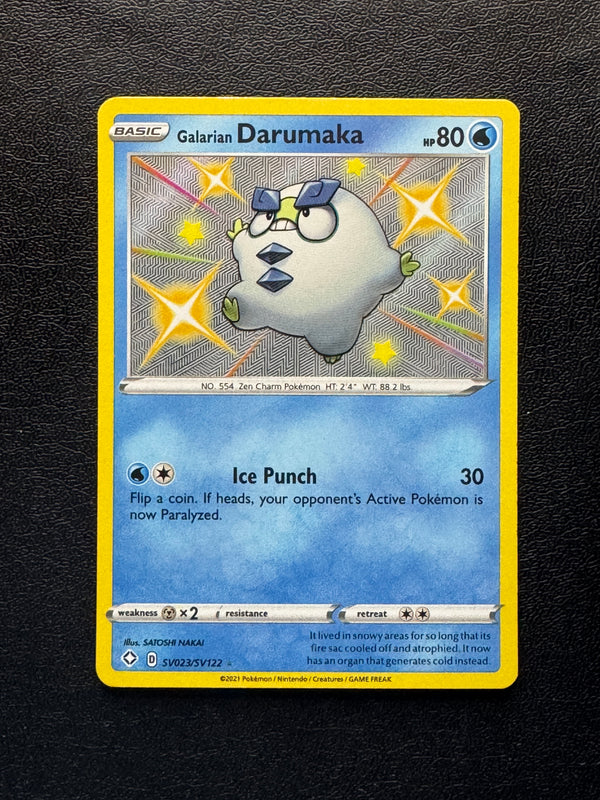 SV023 Galarian Darumaka Shining Fates Rare Shiny Near Mint