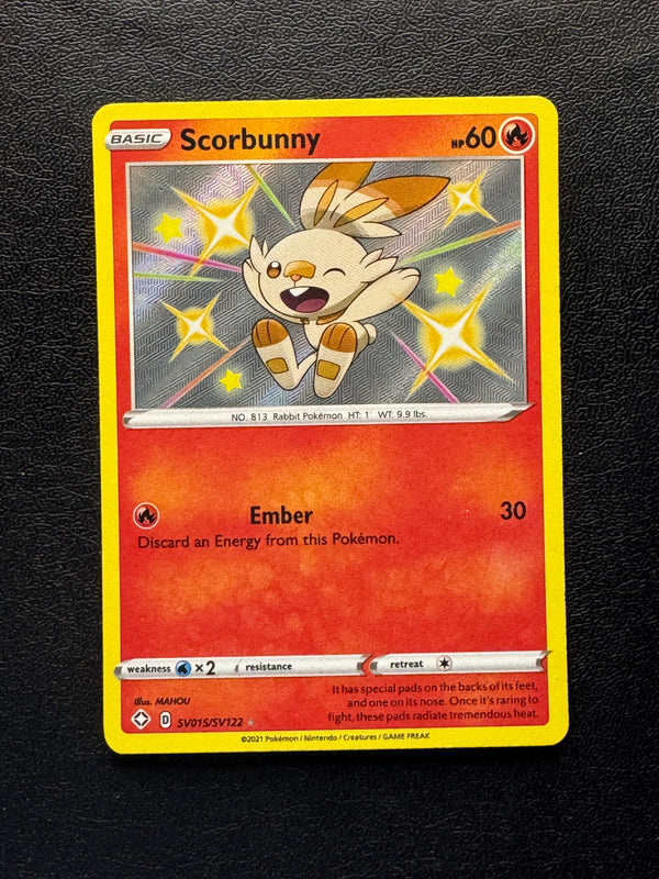 SV015 Scorbunny Shining Fates Rare Shiny Near Mint