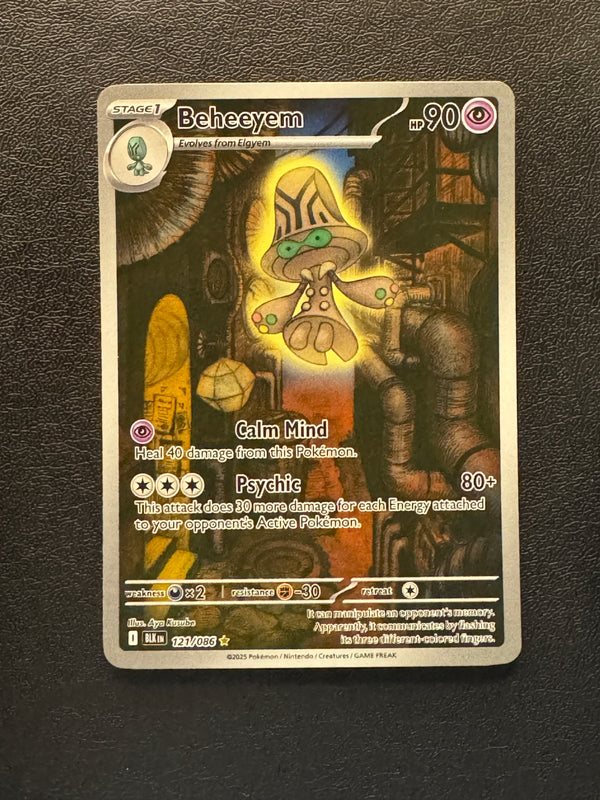 121 Beheeyem Black Bolt Illustration Rare Near Mint