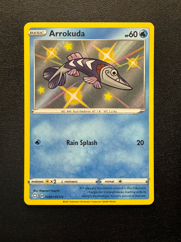 SV031 Arrokuda Shining Fates Rare Shiny Near Mint