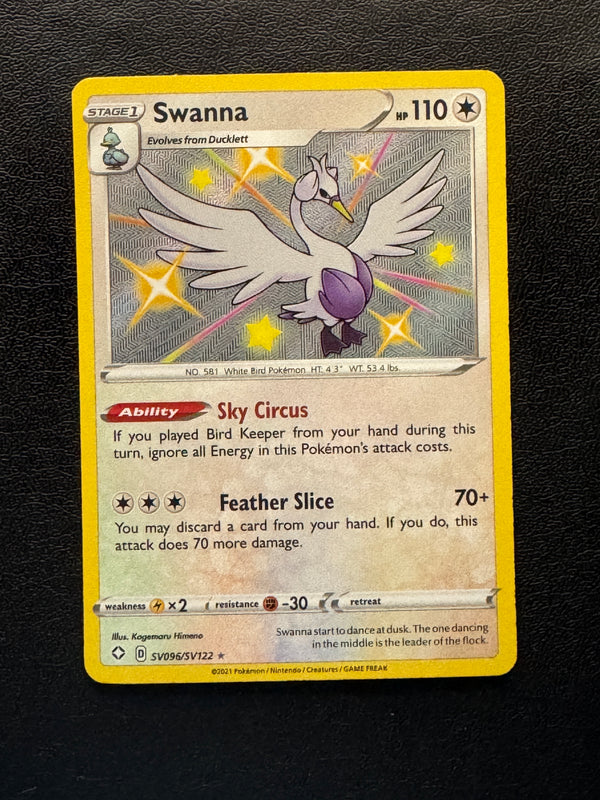 SV096 Swanna Shining Fates Rare Shiny Near Mint