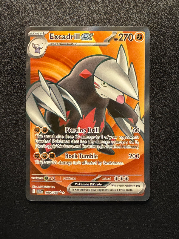 160 Excadrill ex Black Bolt Ultra Rare Near Mint