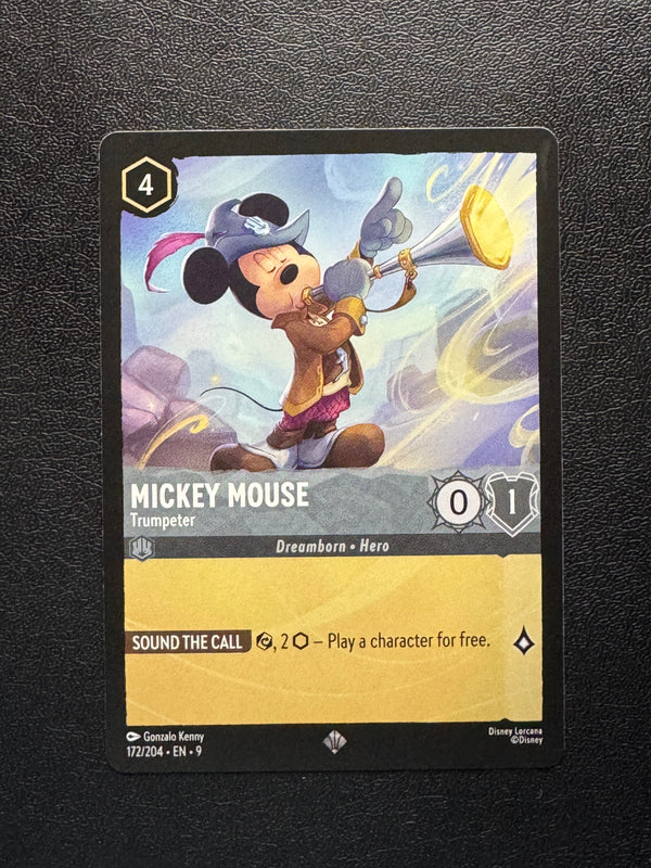 172 Mickey Mouse - Trumpeter Fabled Super Rare Near Mint
