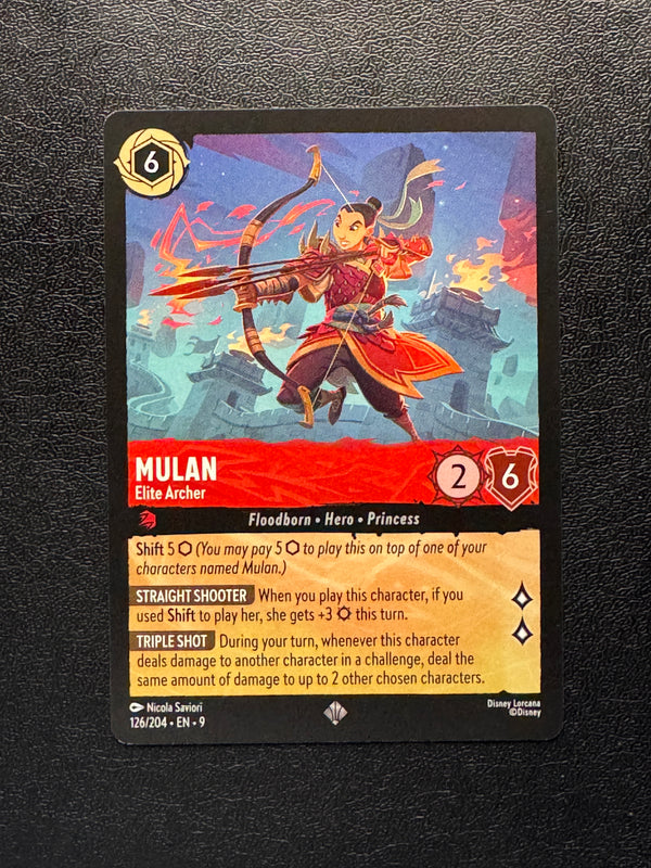 126 Mulan - Elite Archer Fabled Super Rare Near Mint