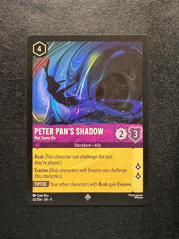 042 Peter Pan's Shadow - Not Sewn On Fabled Super Rare Near Mint