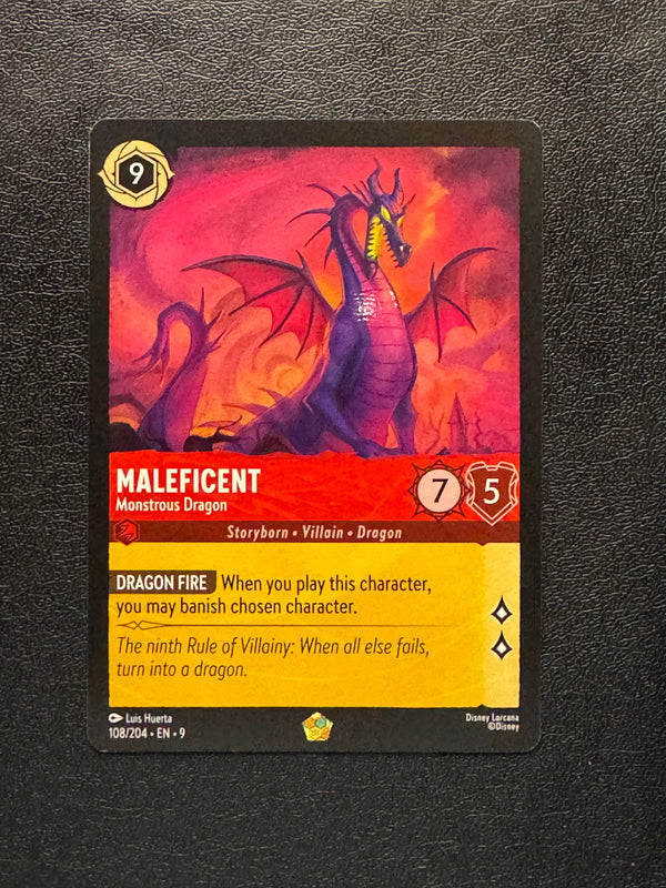 108 Maleficent - Monstrous Dragon Fabled Legendary Near Mint