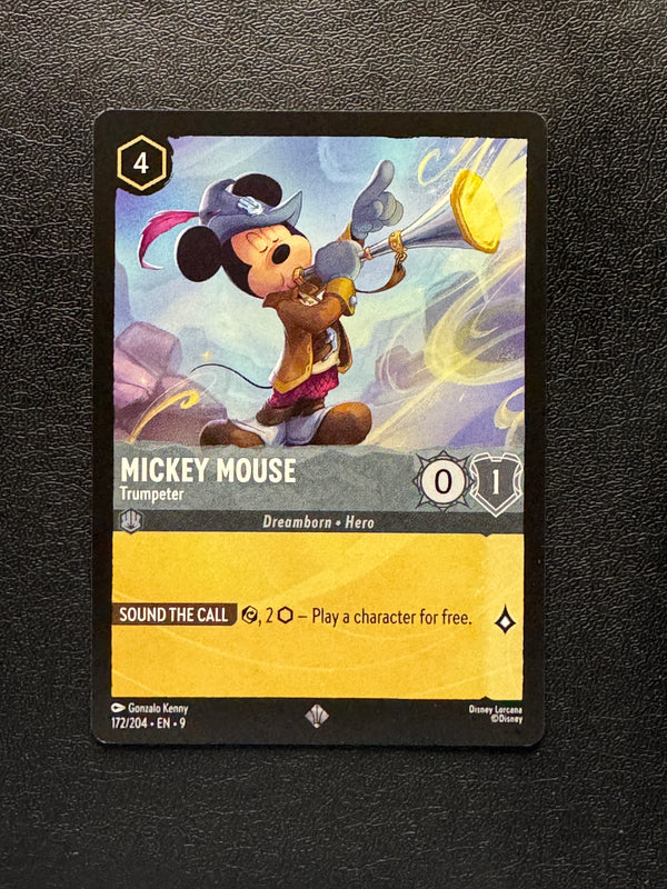 172 Mickey Mouse - Trumpeter Fabled Super Rare NM