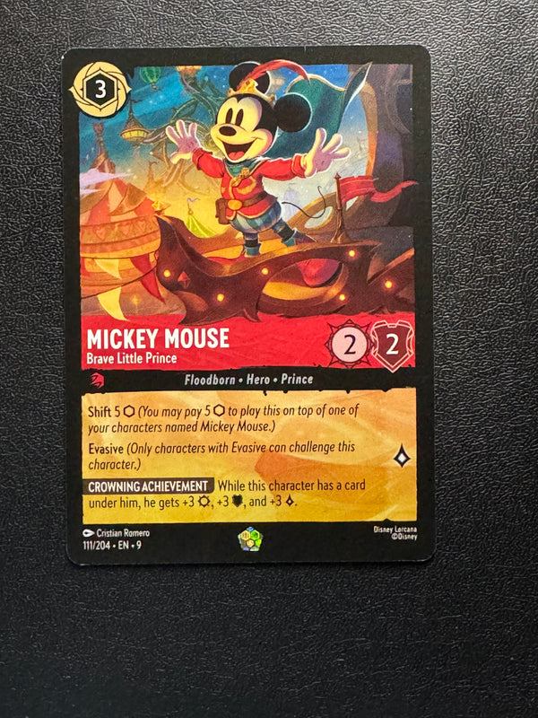 111 Mickey Mouse - Brave Little Prince Fabled Legendary Near Mint