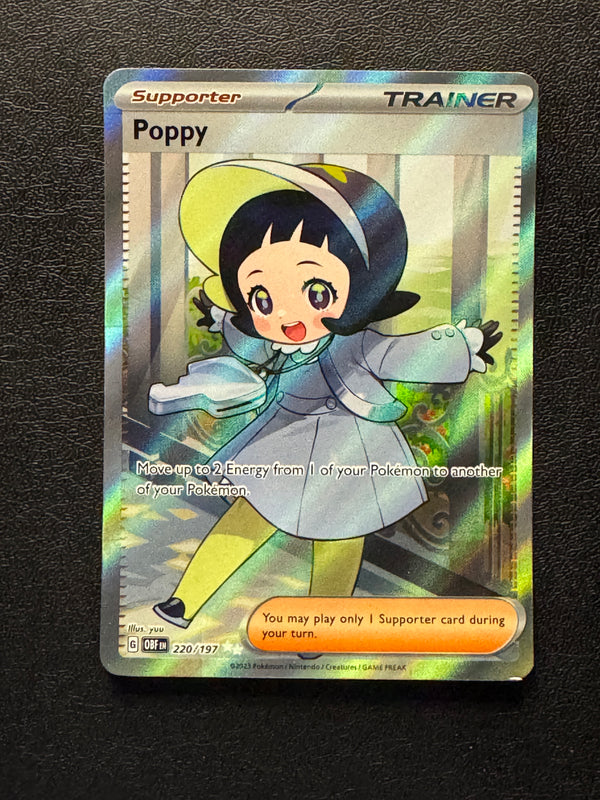 220 Poppy Obsidian Flames Ultra Rare Near Mint