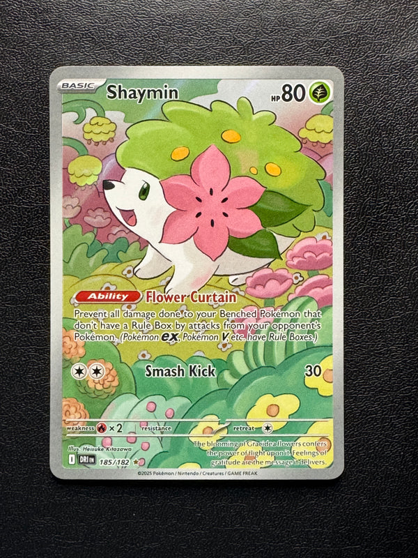 185 Shaymin Destined Rivals Illustration Rare Near Mint