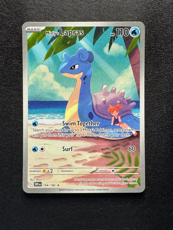 194 Misty's Lapras Destined Rivals Illustration Rare Near Mint