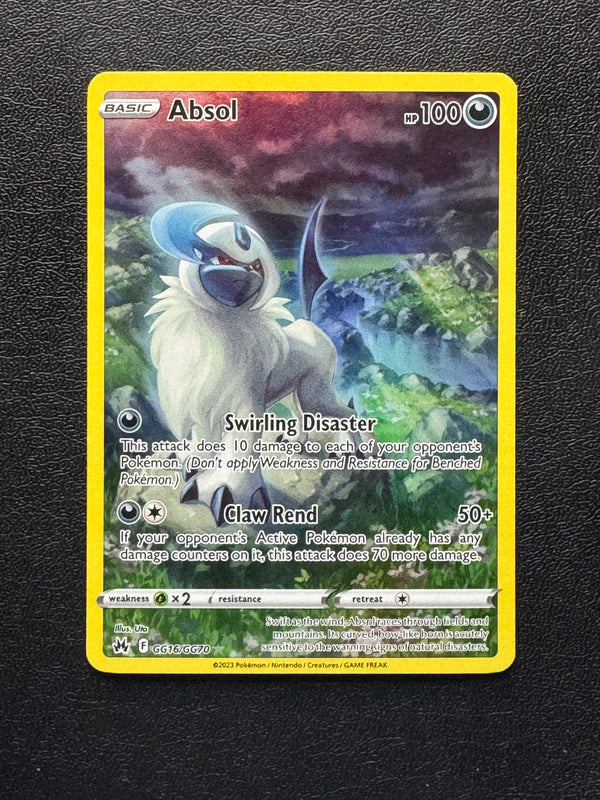 GG16 Absol Crown Zenith Rare Holo Near Mint