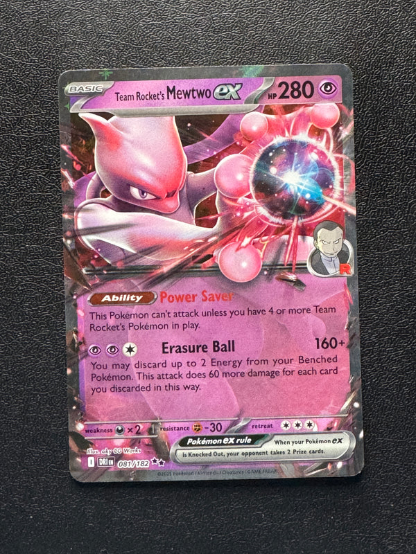 081 Team Rocket's Mewtwo ex Destined Rivals Double Rare Near Mint