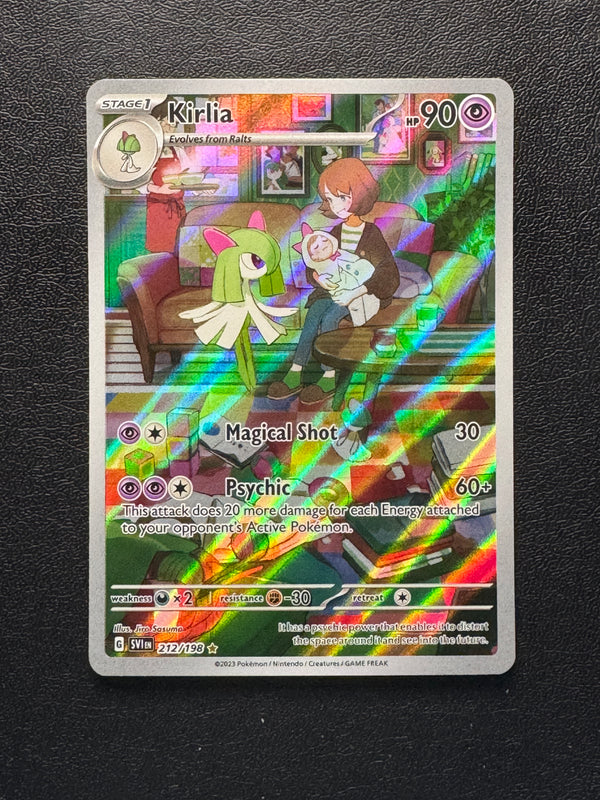 212 Kirlia Scarlet & Violet Illustration Rare Near Mint