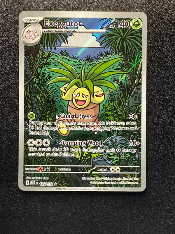 135 Exeggutor Mega Evolution Illustration Rare Near Mint