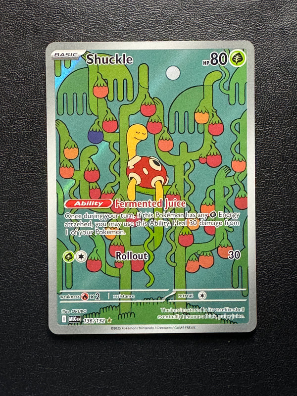 136 Shuckle Mega Evolution Illustration Rare Near Mint