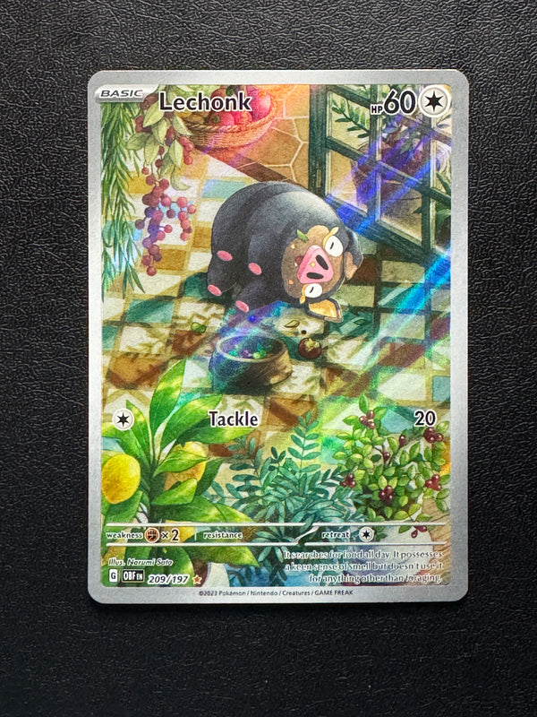 209 Lechonk Obsidian Flames Illustration Rare Near Mint