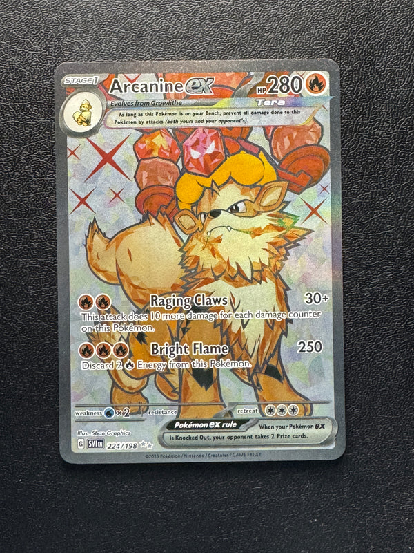 224 Arcanine ex Scarlet & Violet Ultra Rare Near Mint