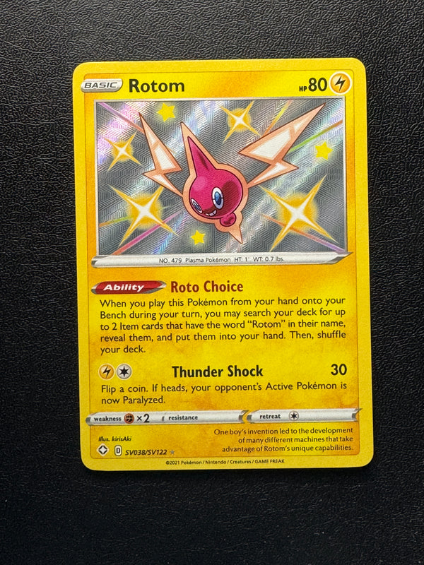 SV038 Rotom Shining Fates Rare Shiny Near Mint