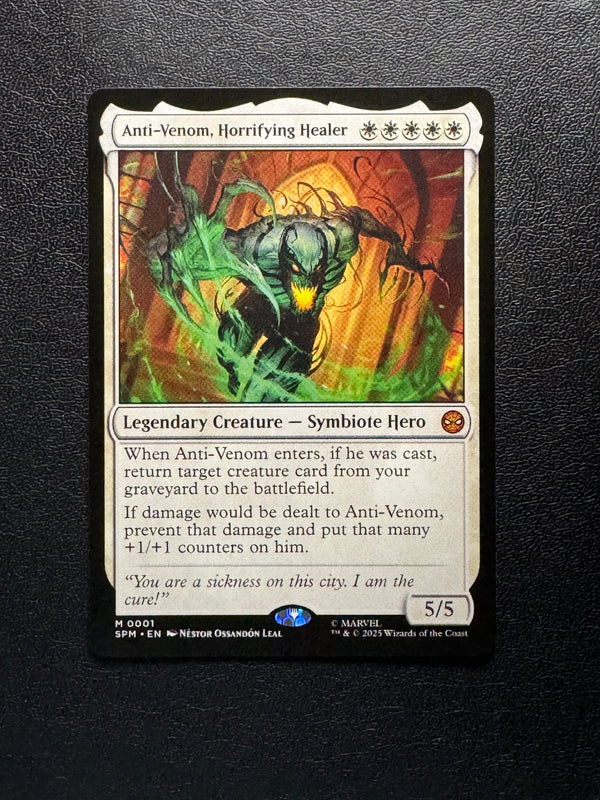 001 Anti-Venom, Horrifying Healer Marvel's Spider-Man Mythic Normal Near Mint