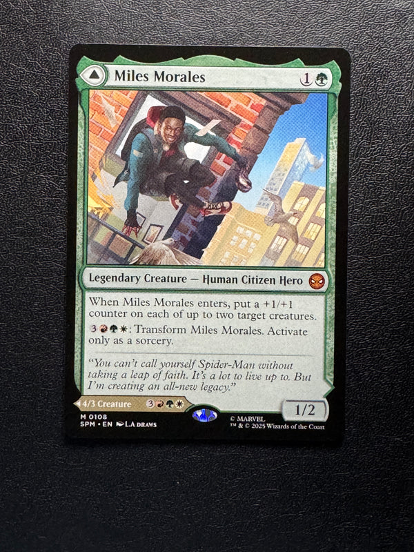 108 Miles Morales Marvel's Spider-Man Mythic Normal Near Mint