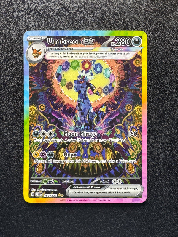 161 Umbreon ex Prismatic Evolutions Special Illustration Rare Near Mint