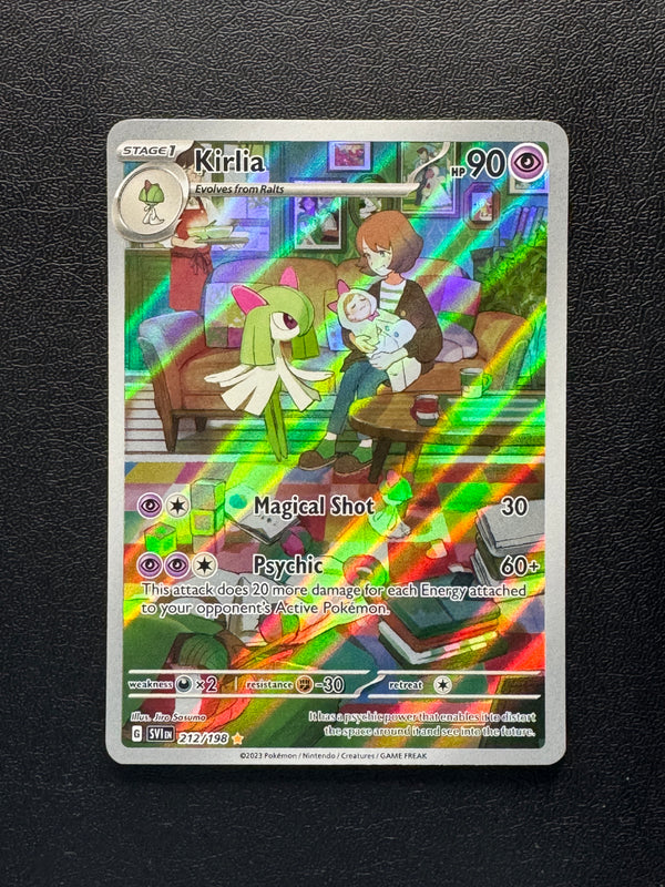 212 Kirlia Scarlet & Violet Illustration Rare Near Mint