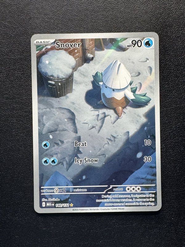 140 Snover Mega Evolution Illustration Rare Near Mint