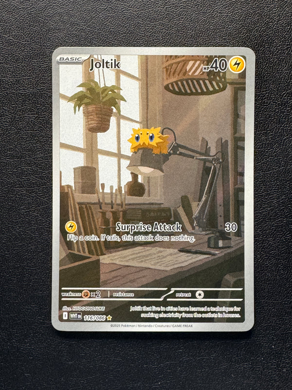 116 Joltik White Flare Illustration Rare Near Mint