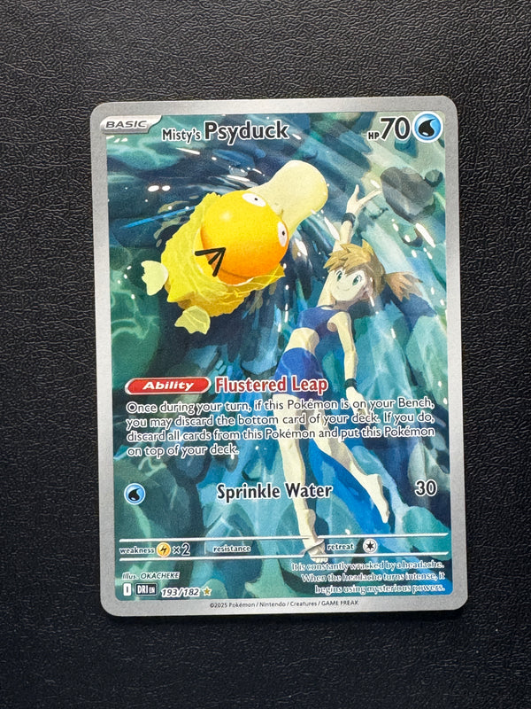 193 Misty's Psyduck Destined Rivals Illustration Rare Near Mint