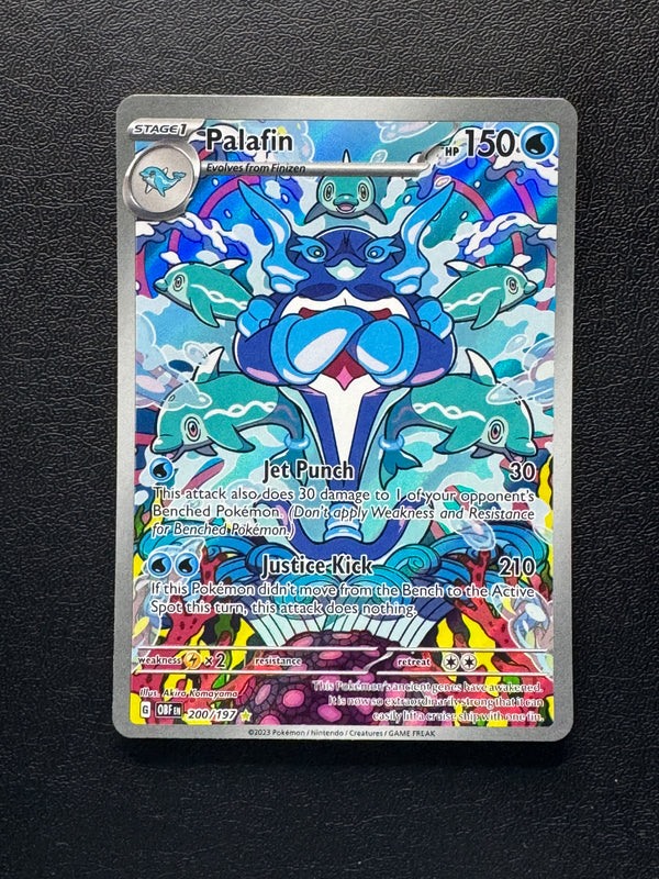 200 Palafin Obsidian Flames Illustration Rare Near Mint