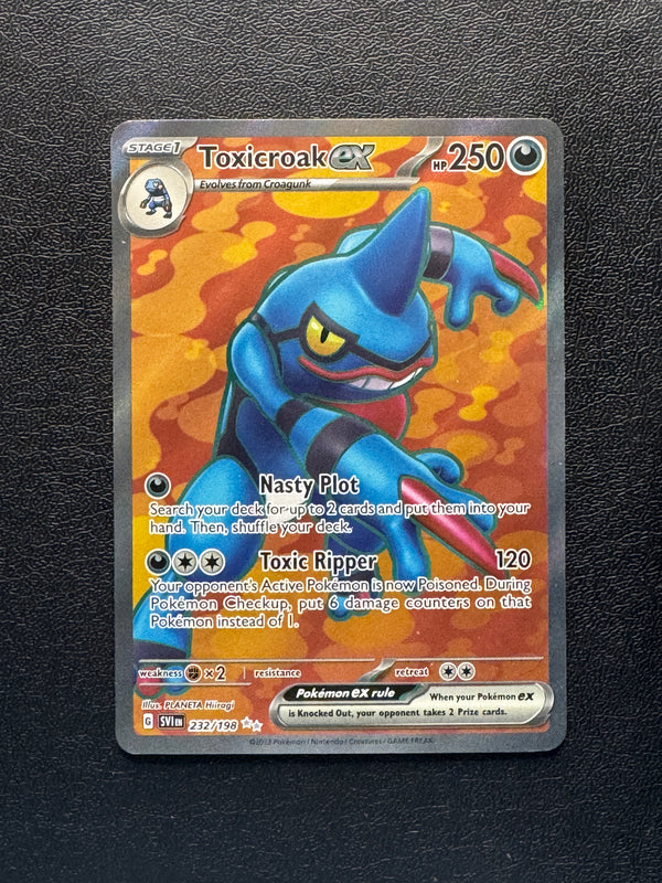 232 Toxicroak ex Scarlet & Violet Ultra Rare Near Mint