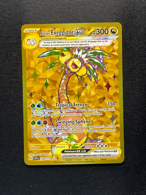 248 Alolan Exeggutor ex Surging Sparks Hyper Rare Near Mint