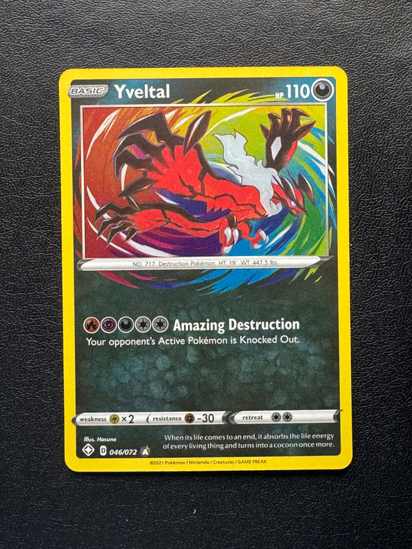 046 Yveltal Shining Fates Amazing Rare Near Mint