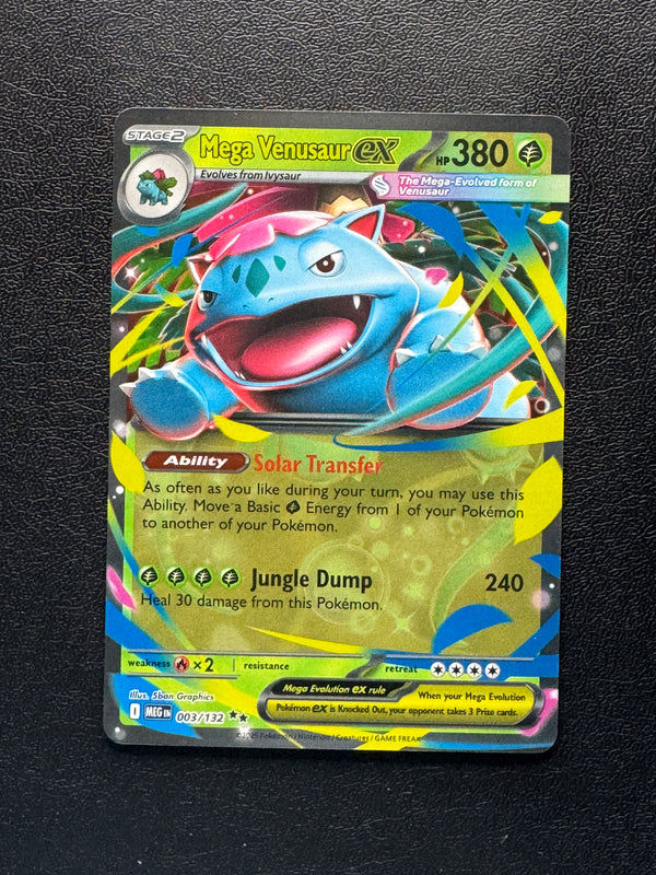 003 Mega Venusaur ex Mega Evolution Double Rare Near Mint