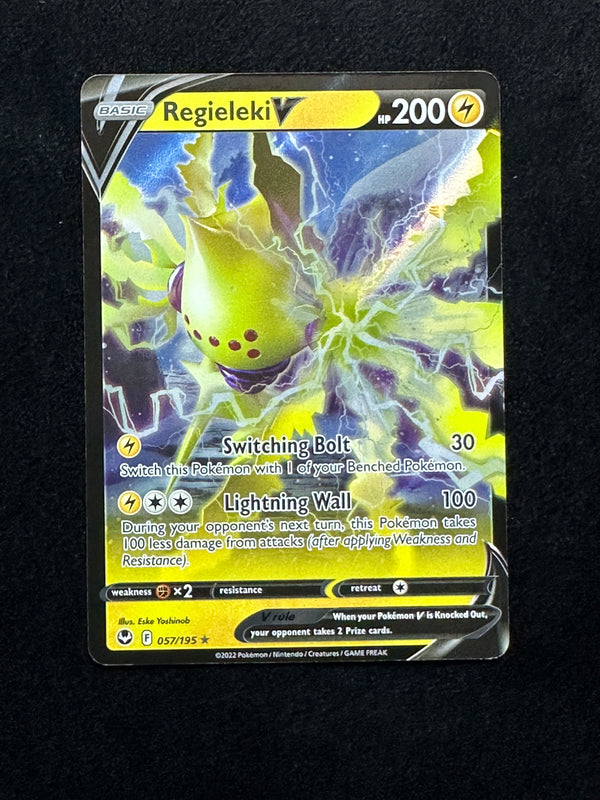 057 Regieleki V Silver Tempest Holo Rare V Near Mint