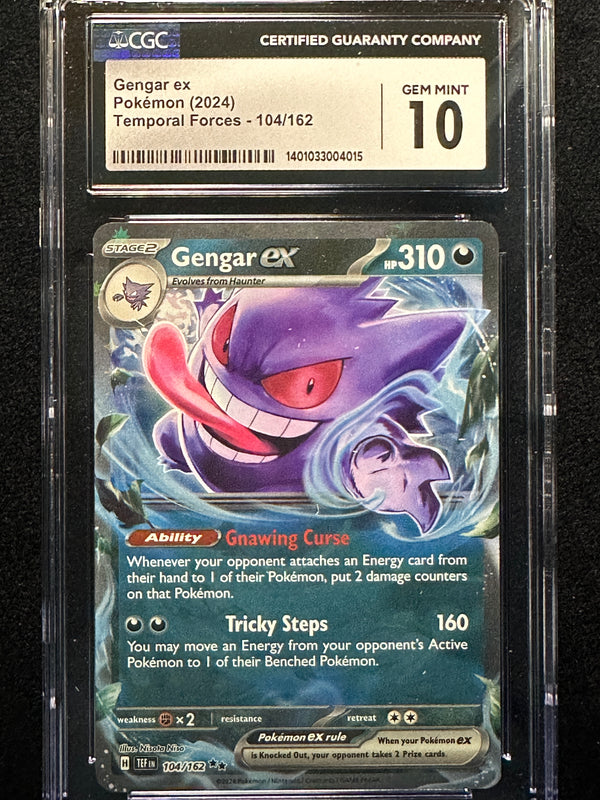 104 Gengar ex Temporal Forces Double Rare CGC 10