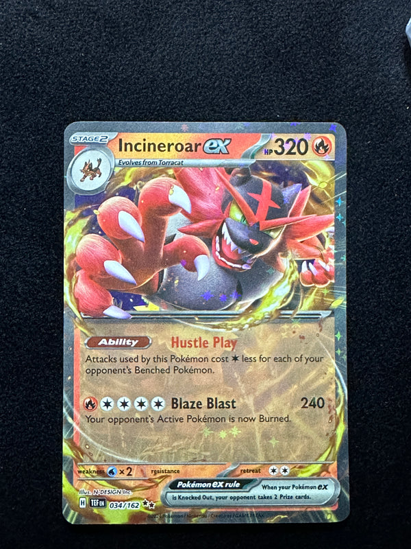 034 Incineroar ex Temporal Forces Double Rare Near Mint