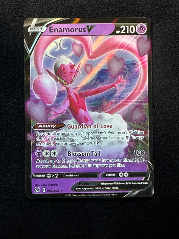 082 Enamorus V Lost Origin Holo Rare V Near Mint