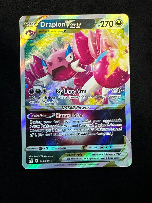 119 Drapion VSTAR Lost Origin Holo Rare VSTAR Near Mint