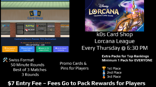 Lorcana TCG - Thursday 6:30PM League