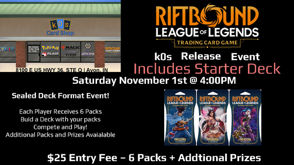 Riftbound TCG - Origins Release Event - 11/1 4:00PM